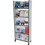 Regál na propagaci 15xA4 Šedý