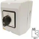 SEZ S25 JPDS 9551 A6 Vačkový spínač v krytu IP65, s čelní deskou, rozběhový spínač 25A, 0-Y-troj. (upravený) (SEZ S25 JPDS 9551 A6)