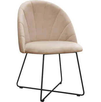 Jídelní židlička Moderní jídelní židle Ariana Cross 1 - latte