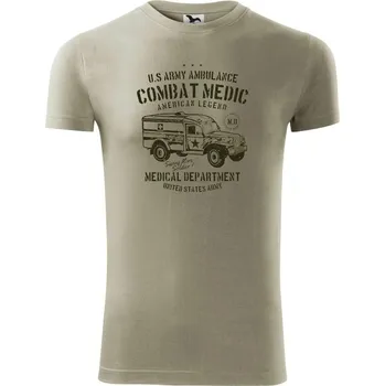 Pánské tričko US Army Ambulance - Viper FIT - Pánské zůžené tričko - XL ( Light khaki )