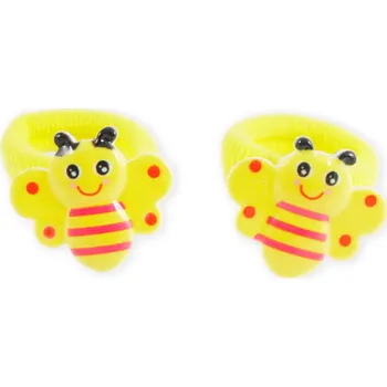 Dětské gumičky do vlasů, 2 ks Barva: žlutá