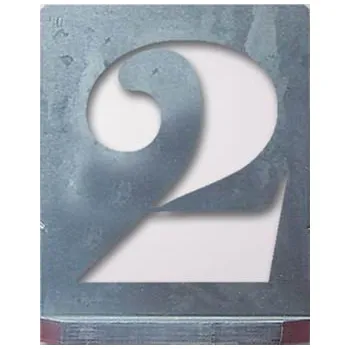 Šablona - Verzálka - Číslice 80mm