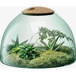 Skleněná dekorace Canopy, výška 22 cm, čirá/korek - LSA International