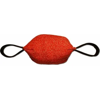 Hračka pro psa Pešek z ringové látky " RUGBY" se dvěma poutky