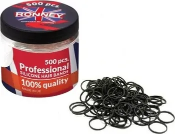 Příslušenství k barvení vlasů Ronney Profesionální silikonové gumičky do vlasů 500 ks