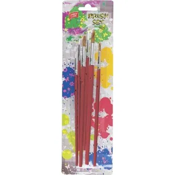 Umělecký štětec EASY Kids Sada štětců na malování, kulaté, 6 ks