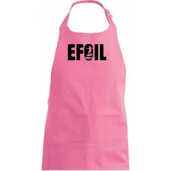 Kuchyňská zástěra Efoil nápis - Dámská zástěra na vaření - Univerzální velikost ( Růžová )