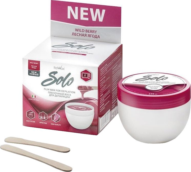 Italwax - Filmwax v kelímku - WILD BERRY - SOLO - 250 ml