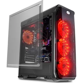 PC skříň LC POWER LC-988B-ON Gaming 988B - Red Typhoon - ATX Gaming