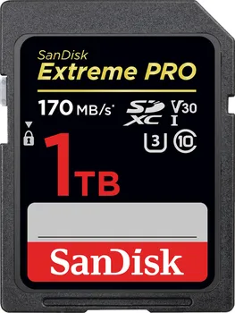 Paměťová karta SanDisk Extreme Pro SDXC 1 TB Class 10 UHS-I U3 (SDSDXXY-1T00-GN4IN)