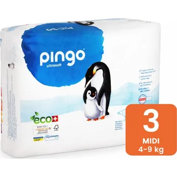 Plena Pingo ekologické plenky midi (4-9 kg) 44 ks