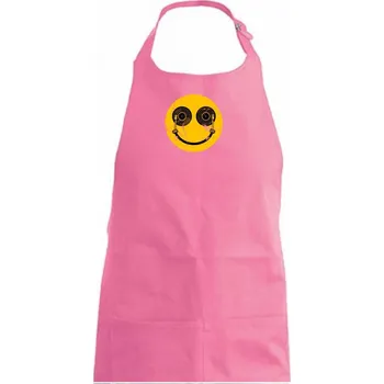 Kuchyňská zástěra DJ smile - Dámská zástěra na vaření - Univerzální velikost ( Růžová )