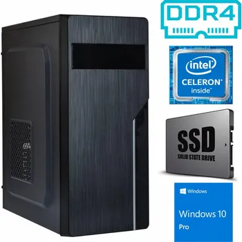 Stolní počítač Nový počítač Office 19 - Intel Celeron G3950 / 4 GB RAM DDR4 / 240 GB SSD / Windows 10 Professional