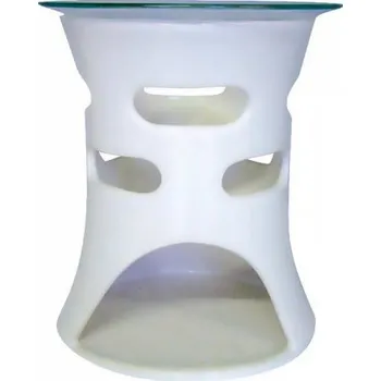 Aroma lampa Hanna Maria OVÁLKY aromalampa se sklem BÍLÁ