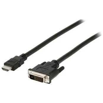 Video kabel Valueline Kabel HDMI - DVI, konektor HDMI - 24+1pinová zástrčka DVI-D 10m (VLCP34800B100)