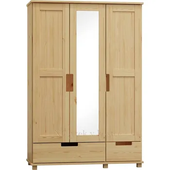 Komoda Kombinovaná skříň z masivu FELIX š.120 cm zrcadlo Barevné provedení: Olše