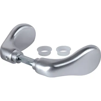 Dveřní kování klika LOCINOX® 3006, eloxovaný hliník - do profilu 30 mm, hřídel 8 x 8 x 60 mm