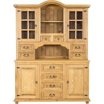 Knihovna Masivní kredenc CORDOBA VIT17 Barevné provedení: Tmavý vosk K02