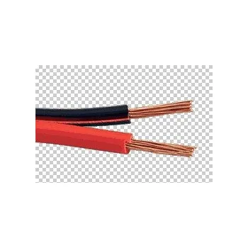Audio kabel Kabel k reproduktorům, 2x1,5mm2, OFC měď, černo červený, 10m