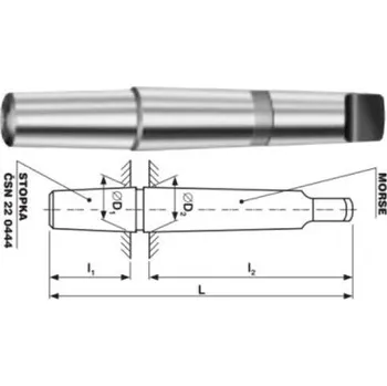 Sada nářadí Trn pro vrtačkové sklíčidlo B12x3, redukce z MORSE 3 na pr. 12mm, STIMZET