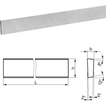 Sada nářadí STROJÍRNY POLDI 223694 4x18x100 - Nůž soustružnický 4x18x100mm, nepravidelný lichoběžník HSS 10, polotovar RADEKO