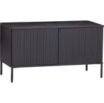 WOOOD Černý borovicový TV stolek Gravia 100 x 44 cm