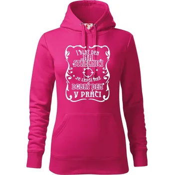 Dámská mikina I blbý den na střelnici - Mikina dámská Cape s kapucí - L ( Purpurová )