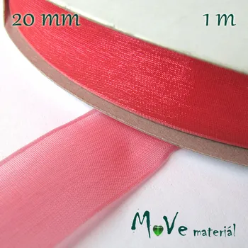 Stuha Šifónová stuha 20mm, 1m, malinová