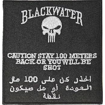 Nášivka 101. INC Nášivka nažehlovací Blackwater - varování