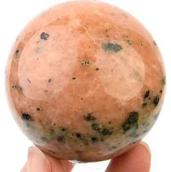 Přírodní kámen Koule kalcit oranžový 244g