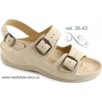 Dámská zdravotní obuv MEDISTYLE EMA SE-512/K sandál béžový, béžová - 37