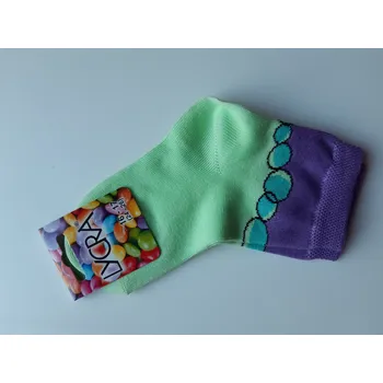 Ponožky bublinky zeleno - fialová 20-21 (odpovídá 30-32 EU obuv) velikost ponožková