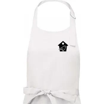 Kuchyňská zástěra Ptačí budka - Dámská zástěra na vaření - Univerzální velikost ( Bílá )