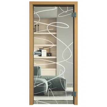 Interiérové dveře Celoskleněné dveře do pouzdra - M175C Průchozí šířka (cm): 80, Průchozí výška (cm): 197