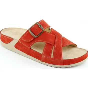 Dámská zdravotní obuv MEDISTYLE SIMONA 7S-J15 zdravotní pantofel červená, červená vzor - 40