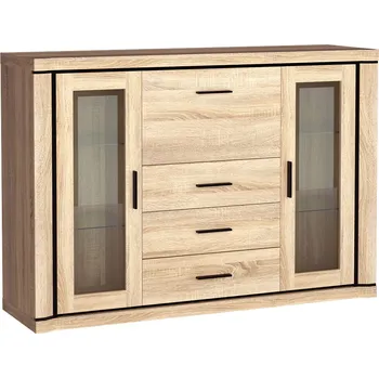 Komoda Komoda se sklem 2d4s DALLAS D-7