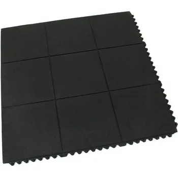 Floma Solid Top Tile 91 x 91 x 1,4 cm černá