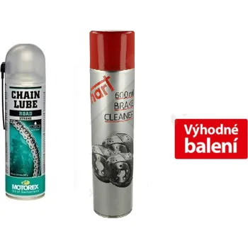 Čisticí prostředek AKCE Sada Motorex Chainlube Road Strong 500ml + Čistič řetězů a