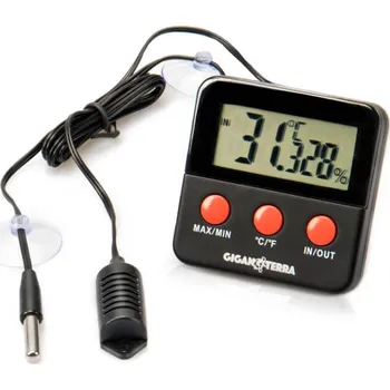 GiganTerra Digitální teploměr/vlhkoměr s externími čidly