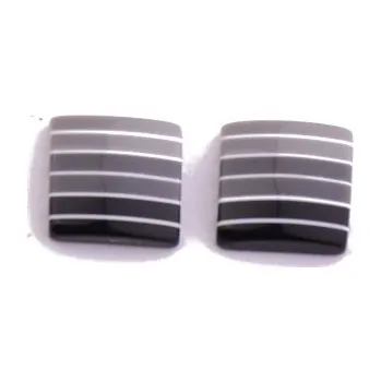 Dětské navlékací korálky Nalepovací čtverečky 8x8mm 2ks Barva: šedá