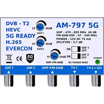 Anténní zesilovač Evercon AM-797 5G