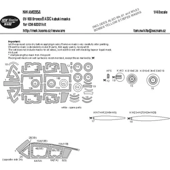 Plastikový model New Ware 1/48 Mask OV-10D Bronco BASIC (ICM 48301)