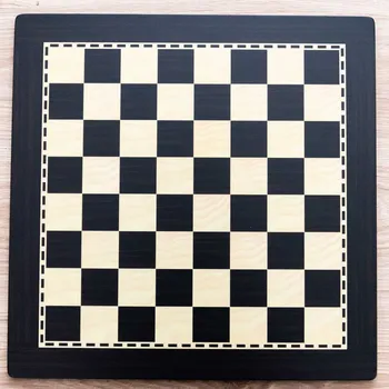 Šachy Dřevěná šachovnice LUX eben veliká + doprava zdarma