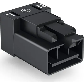 elektrický kabel WAGO Konektor 890-813/011-000 na desky plošných spojů Úhlové provedení 3pólová, černá 890-813/011-000