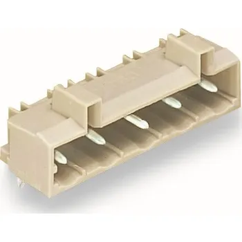 Elektronická součástka WAGO Konektor 721-834/001-000 s pájecími piny THT Pájecí kontakt 1,0 × 1,0 mm Úhlové provedení, šedá 721-834/001-000