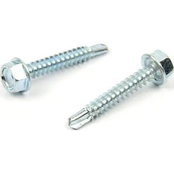 Šroub Samovrtný šroub do plechu 4,8x38 mm DIN 7504 K šestihranná hlava, zinek bílý (Samovrtný šroub do plechu se šestihrannou hlavou - TEX)