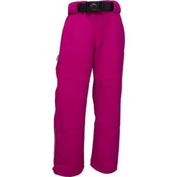 Dětské kalhoty Fantom SOFTSHELL s páskem 122 růžová