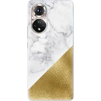 Pouzdro na mobilní telefon Odolné silikonové pouzdro iSaprio - Gold and WH Marble - Honor 50