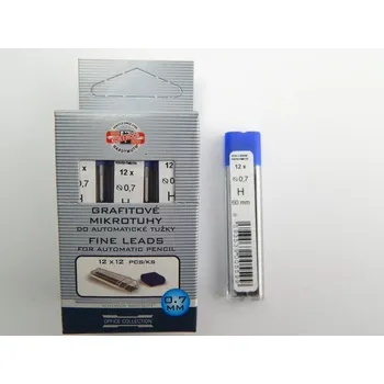 Náplň do psacích potřeb Tuhy do mikrotužky 4162, 0,7 mm, tvrdost H