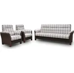 Avanti II sedací sestava 3+1+1 hnědá